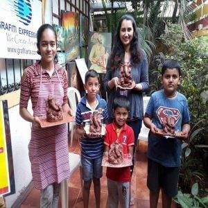Ecofriendly Ganpati Making Workshop in Grafiti Expression